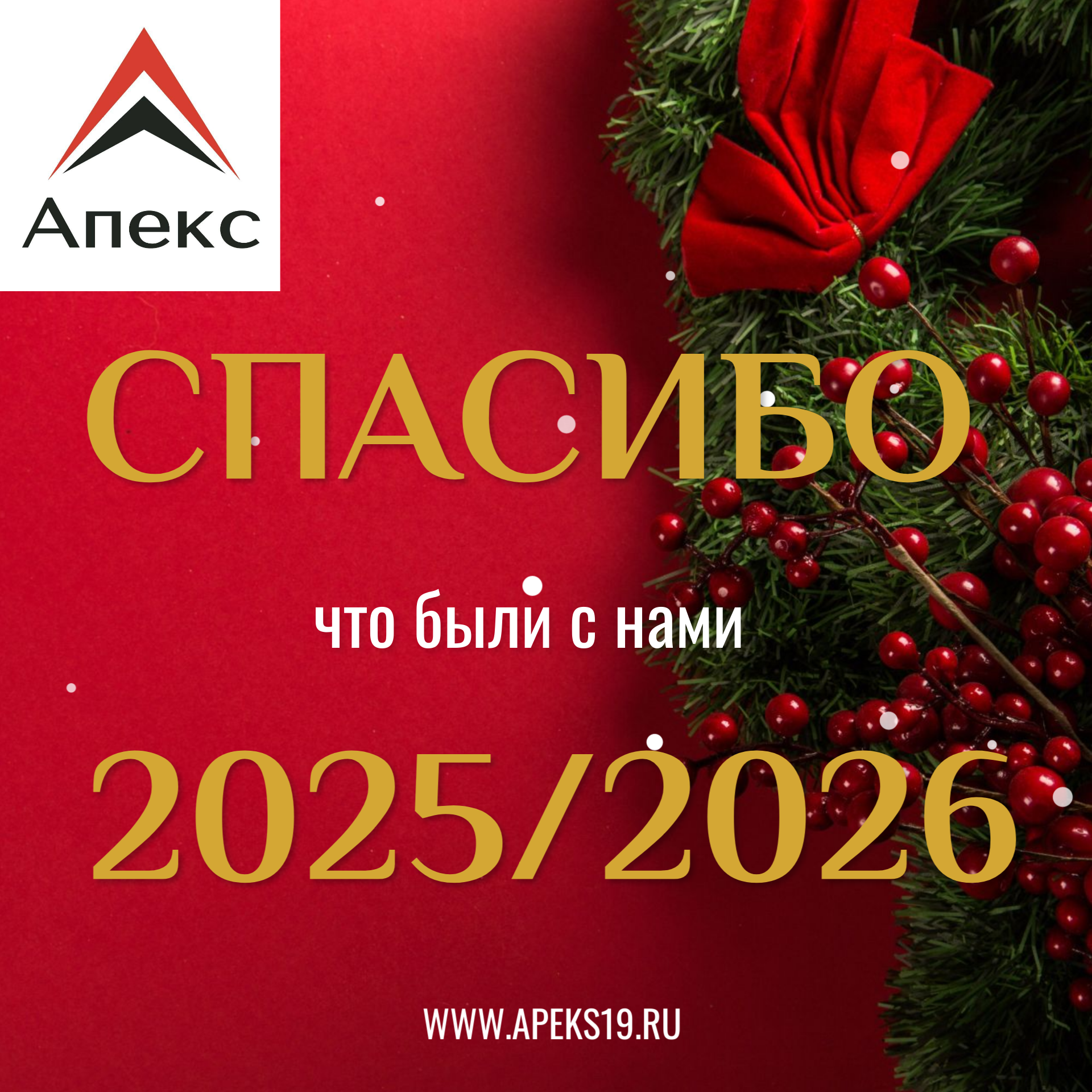 СПАСИБО ЗА ДОВЕРИЕ В 2025 ГОДУ!